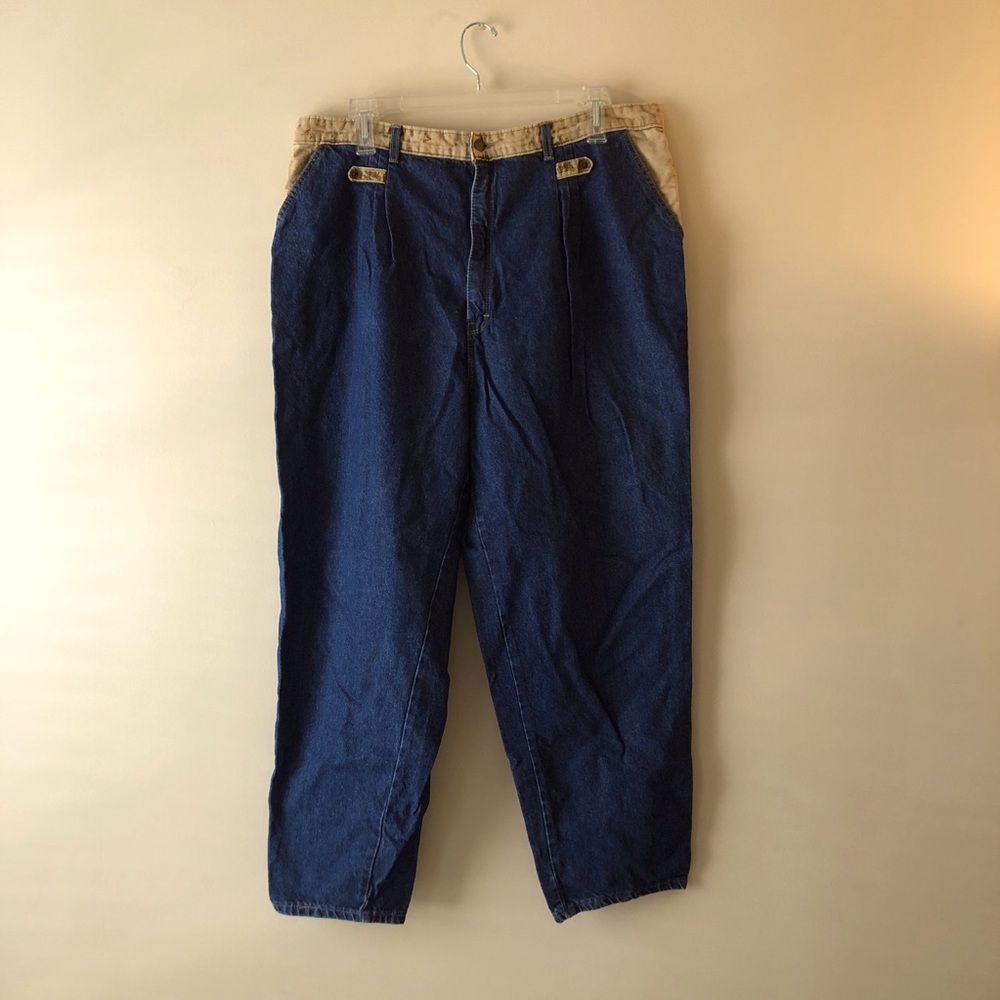Vintage Men's Dark Blue Jeans